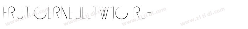 FrutigerNeueLTW1G Re字体转换